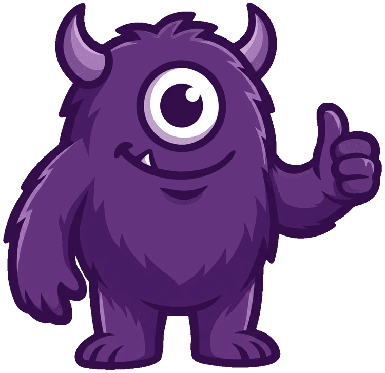Monster mit Daumen hoch