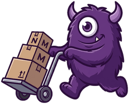 Monster mit Sackkarre